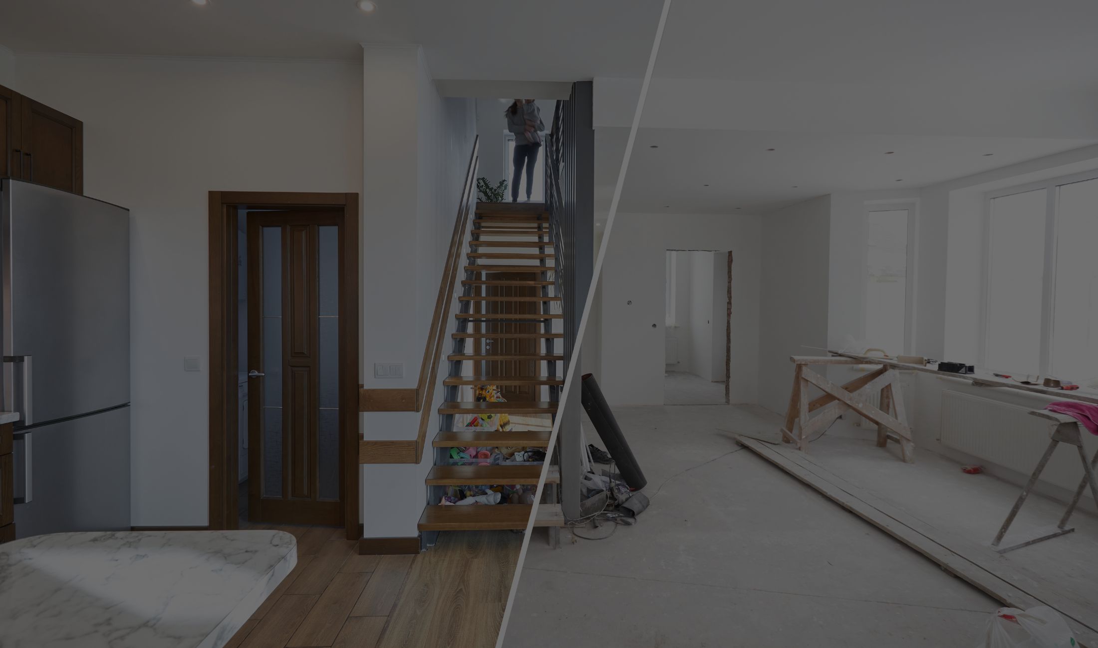 Drywall installation in progress