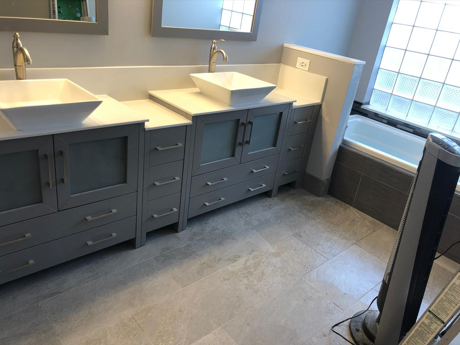 Double vanity remodel